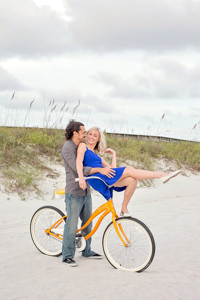 Beach engagement - bicycle