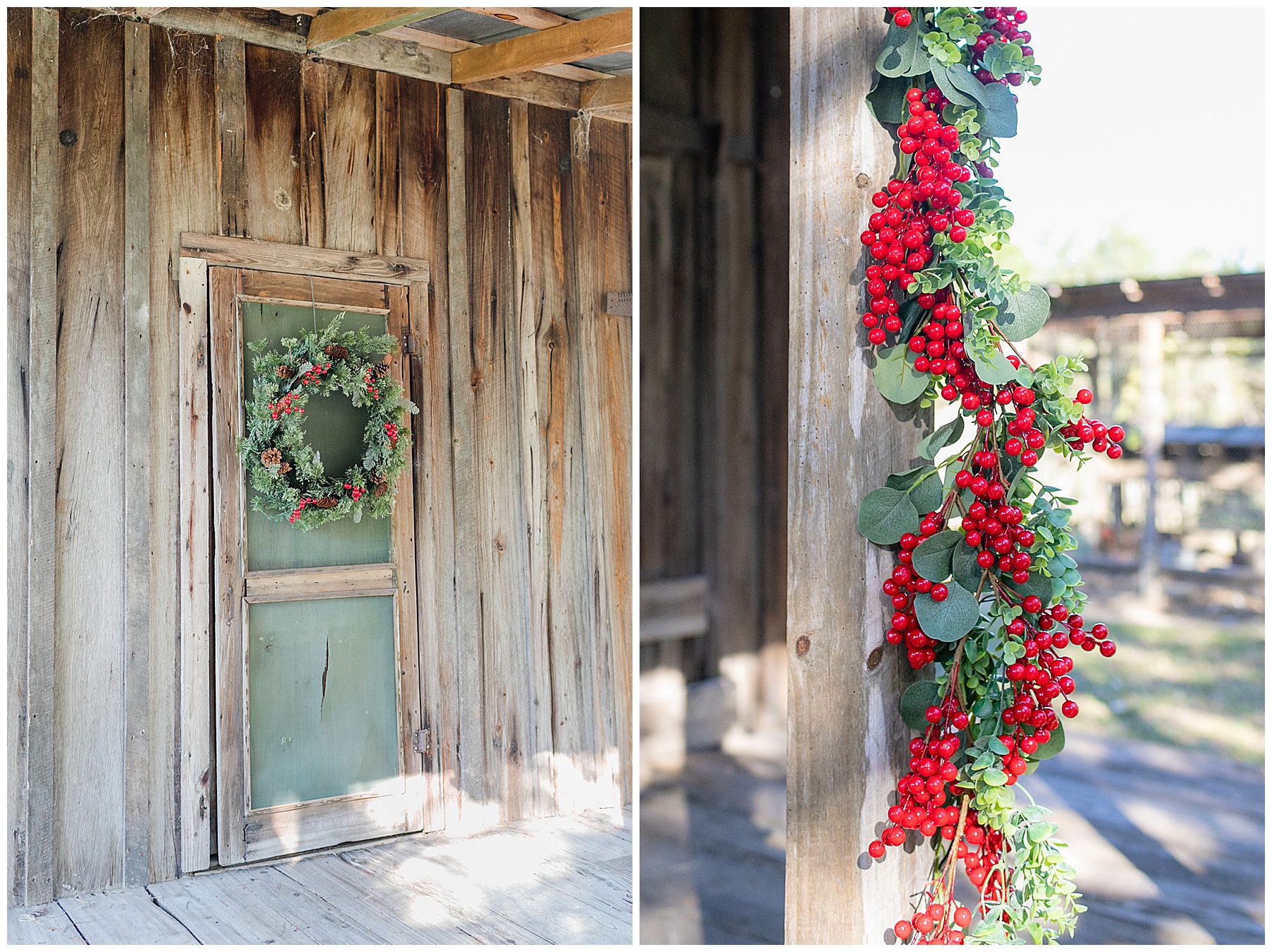Rustic Christmas Wedding, Florida Agricultural museum 